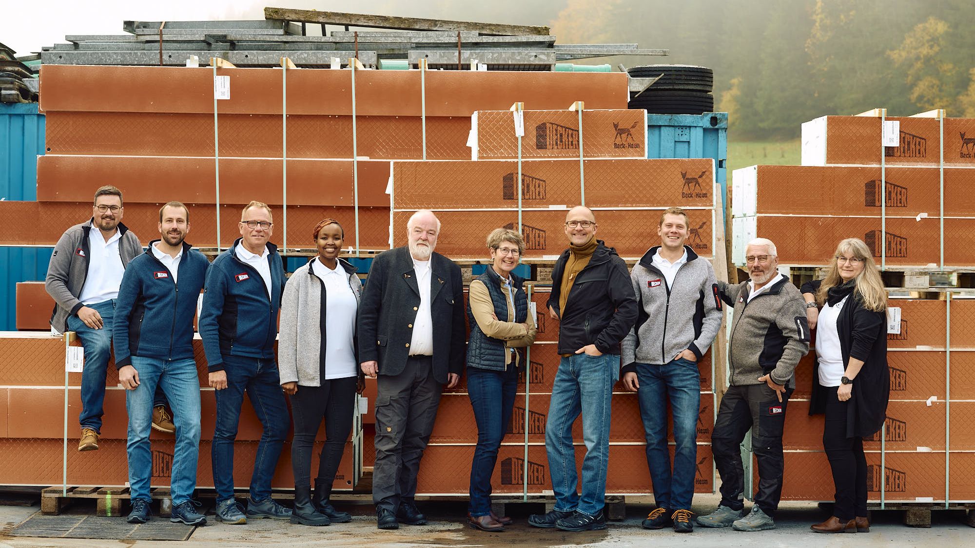 Team der Bauunternehmung Decker aus Nusplingen