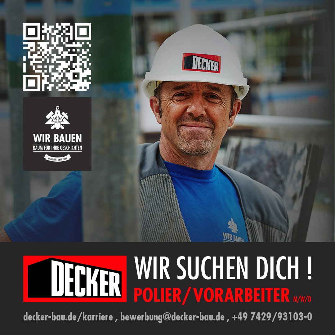 Stellenausschreibung Polier/Vorarbeiter